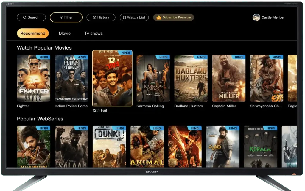Castle App Movies and Stream